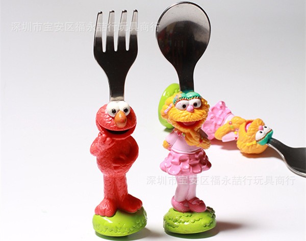 Detail Elmo Fork And Spoon Nomer 19