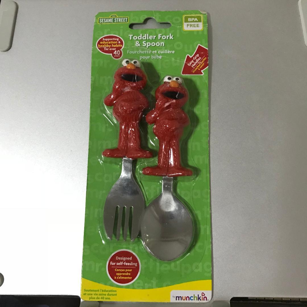 Detail Elmo Fork And Spoon Nomer 25