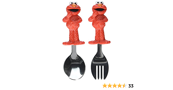 Detail Elmo Fork And Spoon Nomer 26