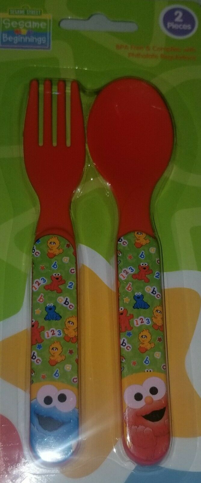 Detail Elmo Fork And Spoon Nomer 27