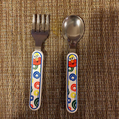 Detail Elmo Fork And Spoon Nomer 28