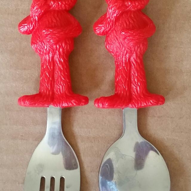 Detail Elmo Fork And Spoon Nomer 31