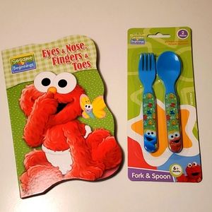 Detail Elmo Fork And Spoon Nomer 33