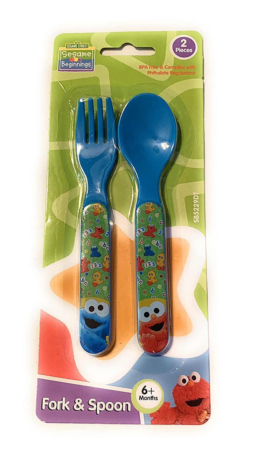 Detail Elmo Fork And Spoon Nomer 6