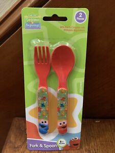 Detail Elmo Fork And Spoon Nomer 7