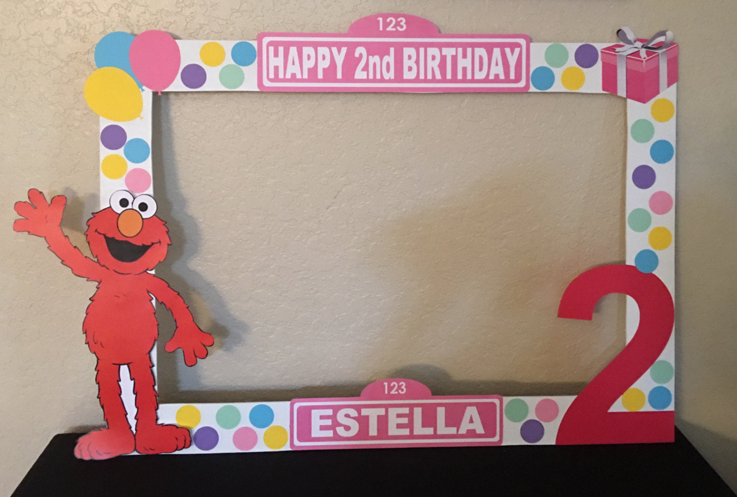 Detail Elmo Photo Booth Frame Nomer 5