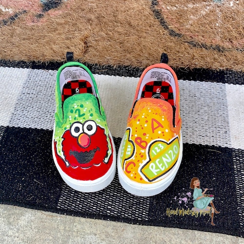 Detail Elmo Vans Shoes Nomer 45