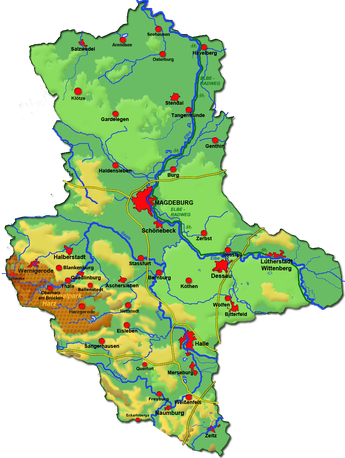 Detail Landkarte Sachsen Anhalt Nomer 3