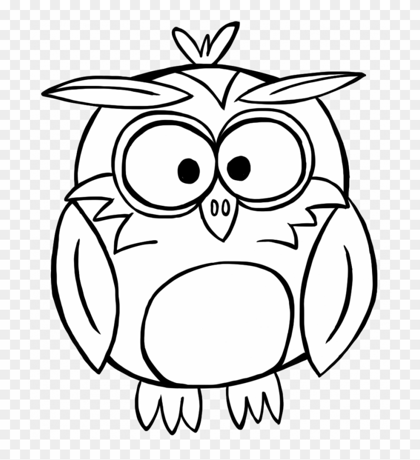 Detail Owl Illustration Black And White Nomer 9