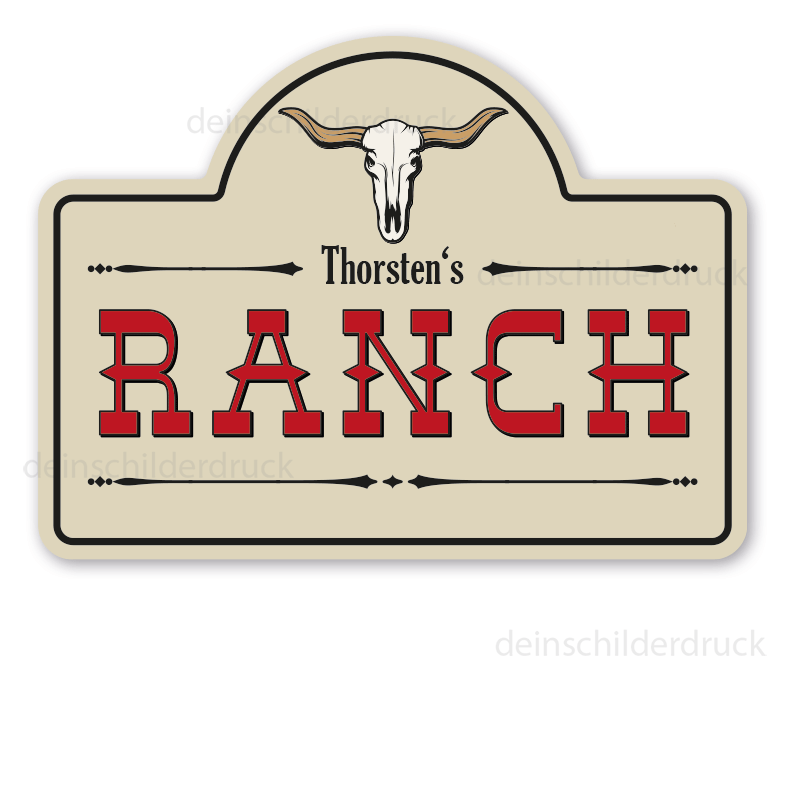 Detail Ranch Schild Nomer 4