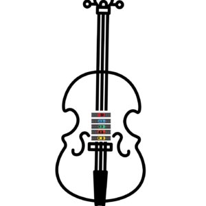 Detail Die Geige Beschriftung Nomer 7