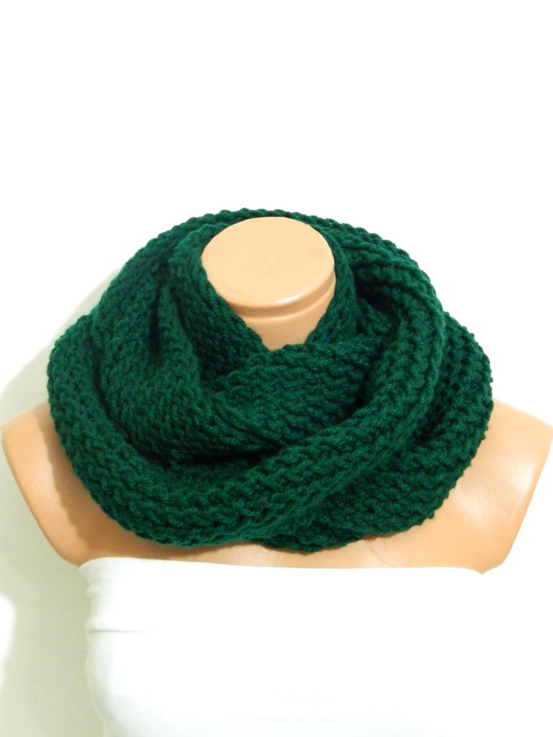 Detail Emerald Green Infinity Scarf Nomer 3
