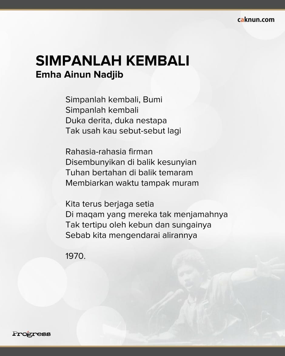 Detail Emha Ainun Najib Puisi Nomer 14