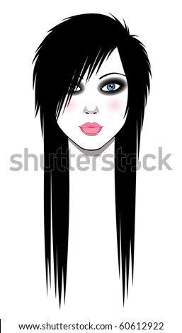 Detail Emo Hair Clipart Nomer 52