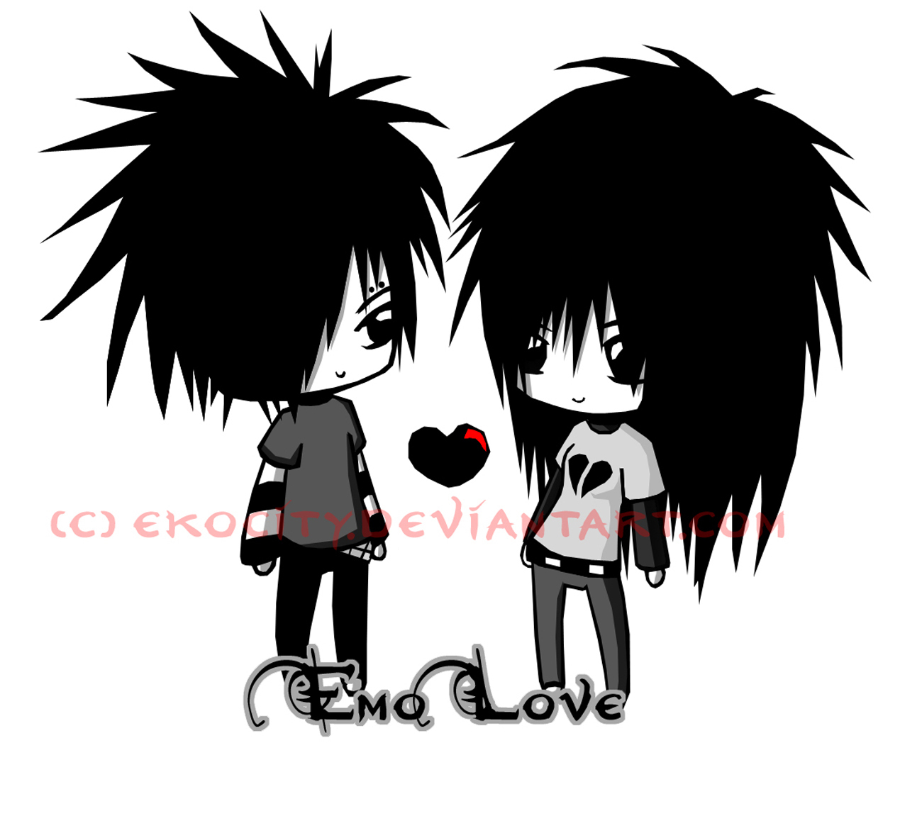 Detail Emo Love Kiss Wallpaper Nomer 20