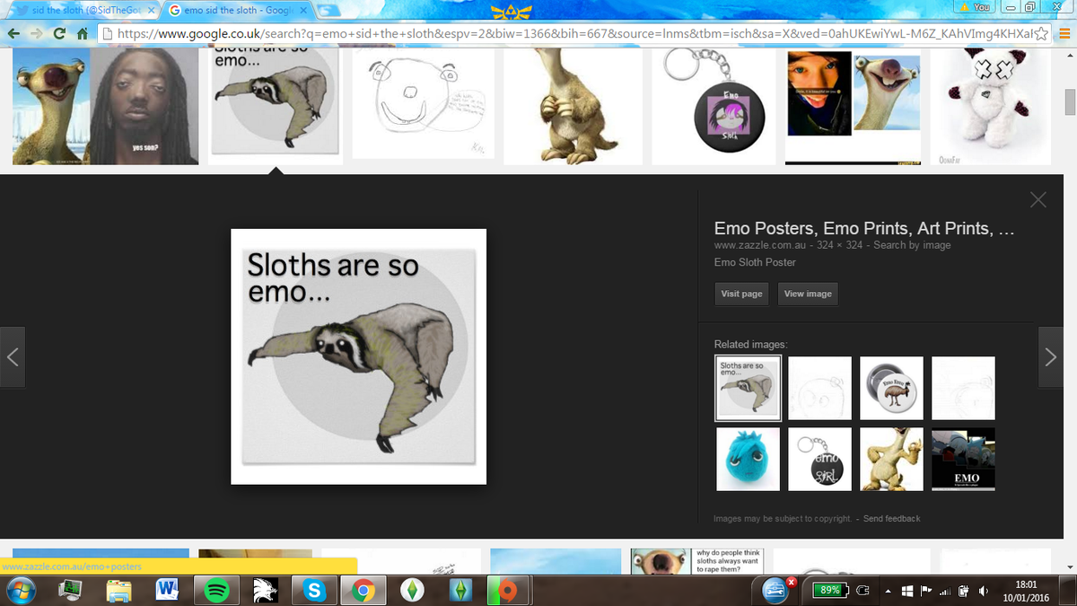 Detail Emo Sloth Nomer 53
