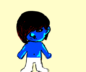 Detail Emo Smurf Nomer 7