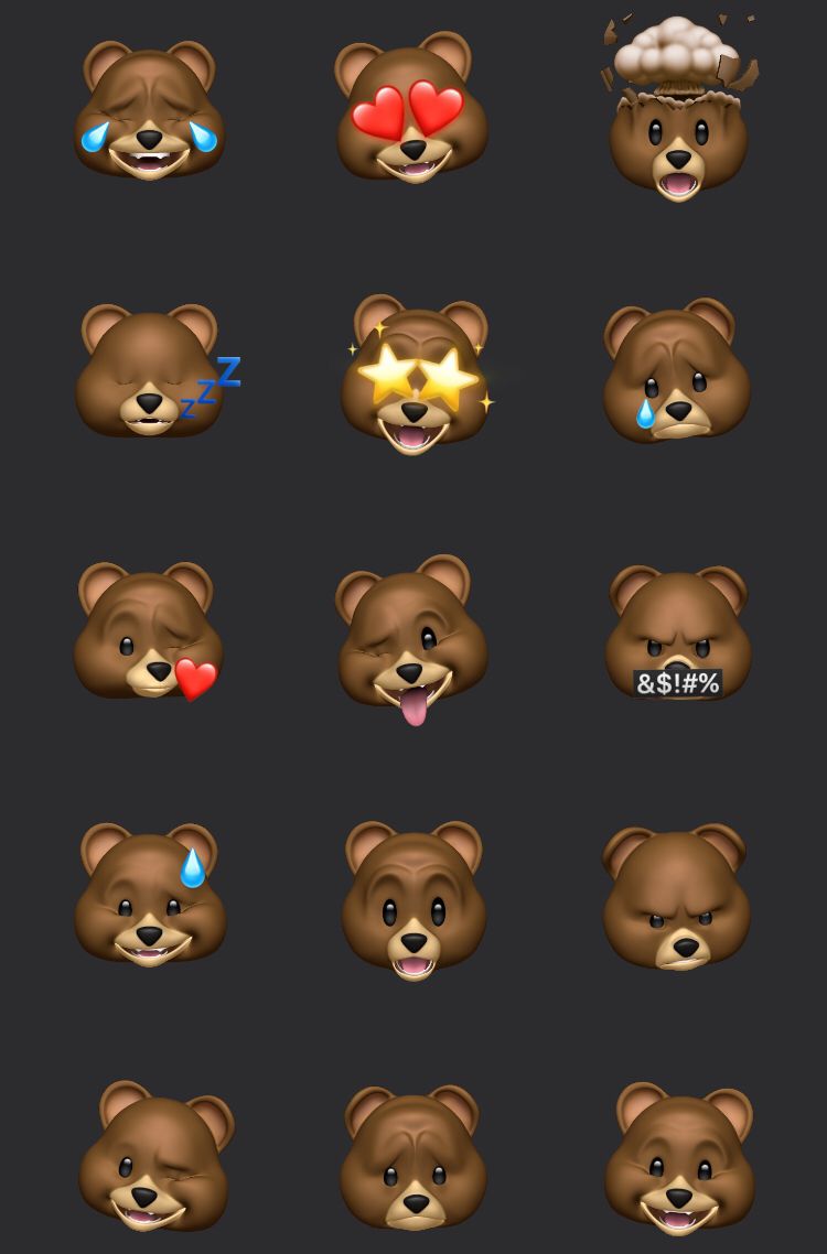 Detail Emoji Beruang Nomer 4