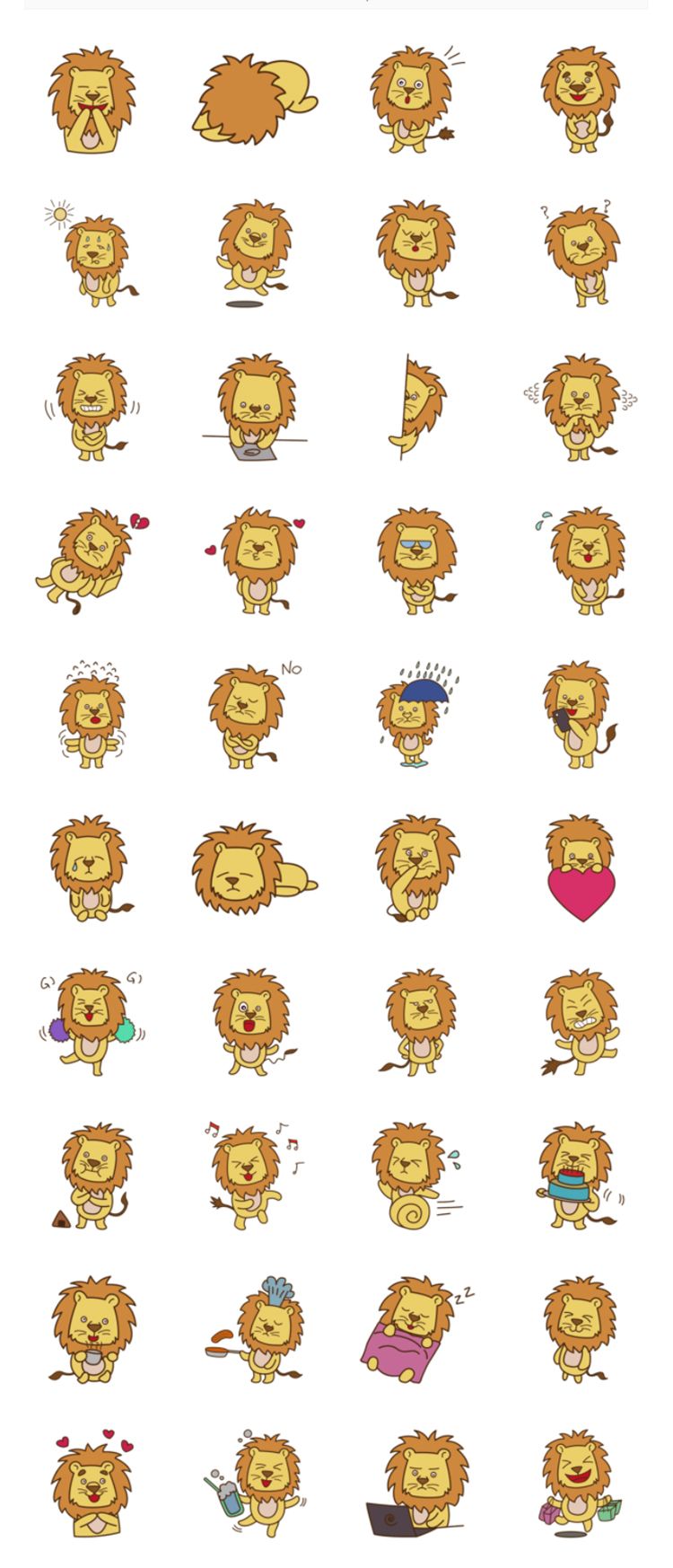 Detail Emoji Singa Nomer 23