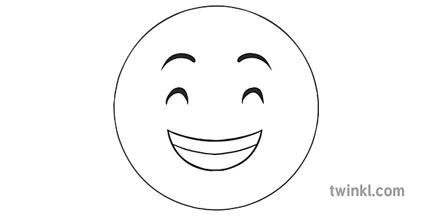 Detail Emoji Smile Hitam Putih Nomer 42