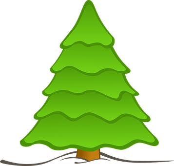 Detail Gemalter Tannenbaum Nomer 8