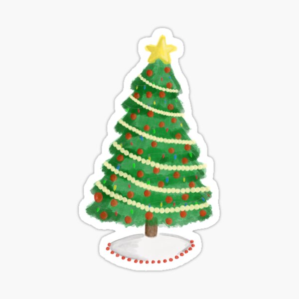 Detail Gemalter Tannenbaum Nomer 10