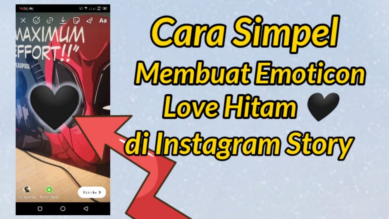 Detail Emoticon Love Hitam Android Nomer 10