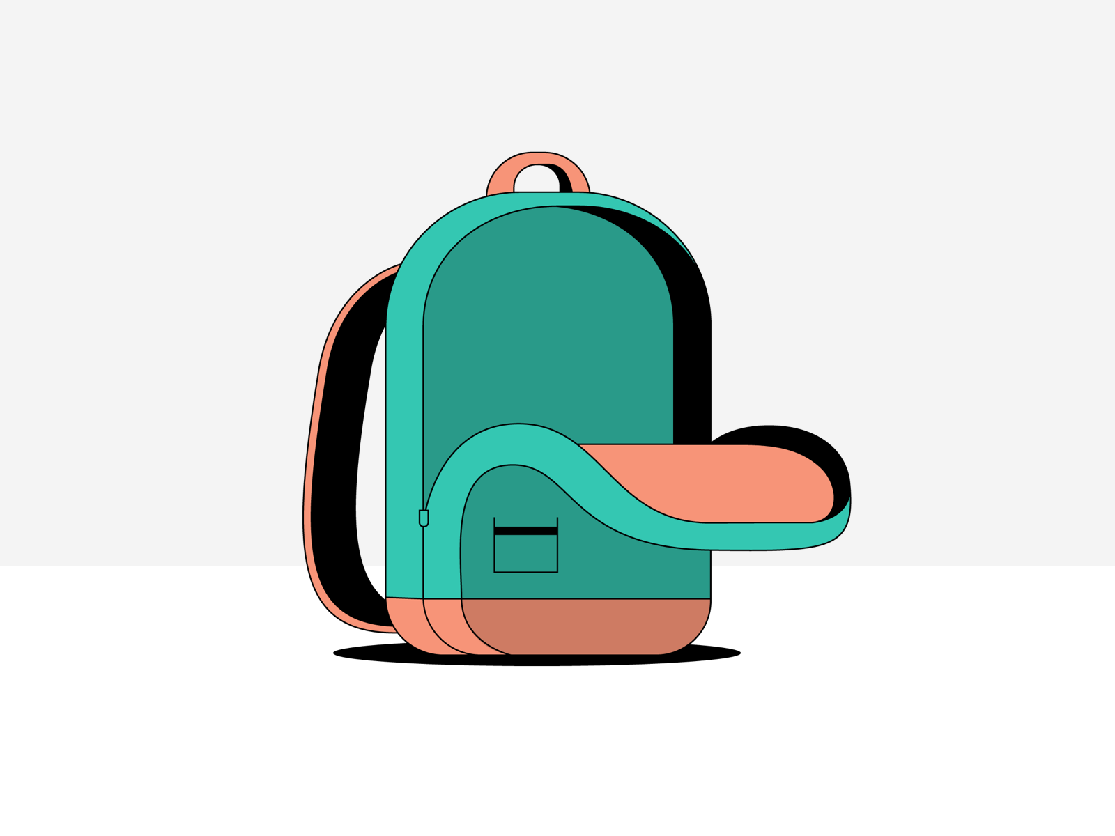 Detail Empty Backpack Clipart Nomer 3