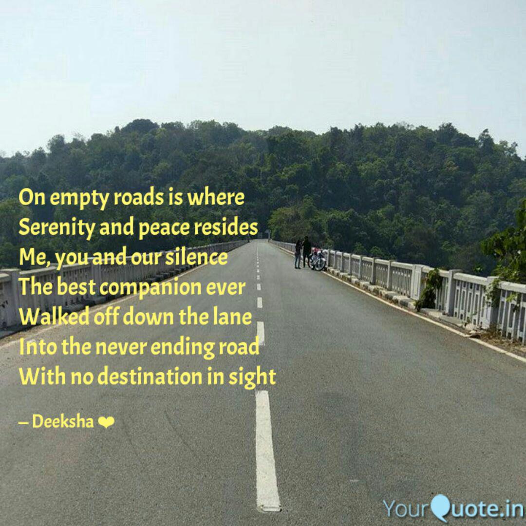 Detail Empty Road Quotes Nomer 54