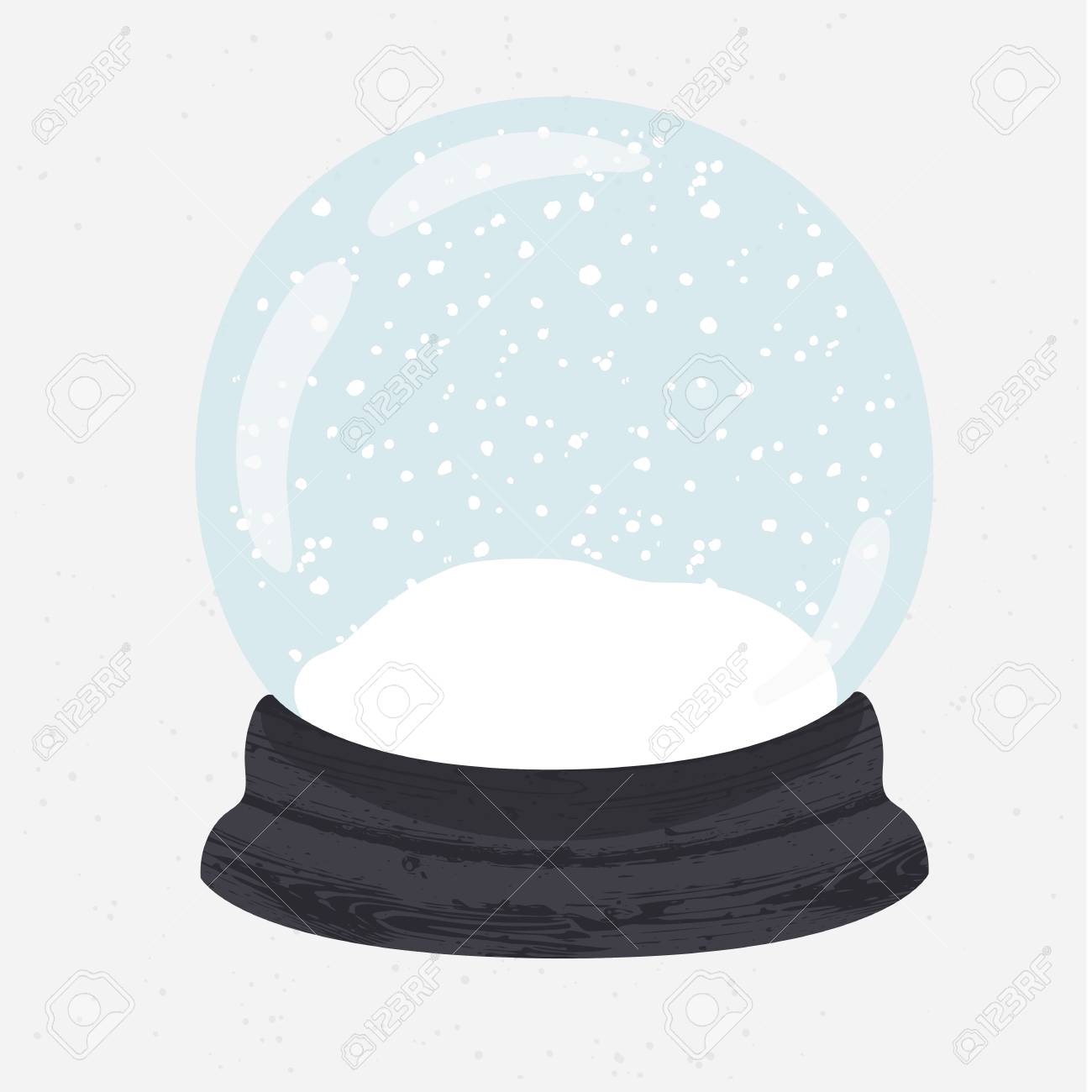 Detail Empty Snow Globe Clipart Nomer 24