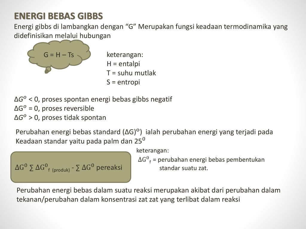 Detail Energi Bebas Gibbs Nomer 7