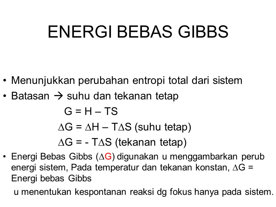 Detail Energi Bebas Gibbs Nomer 8