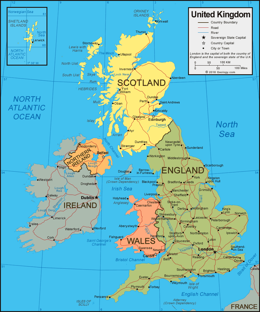 England Map Image - KibrisPDR