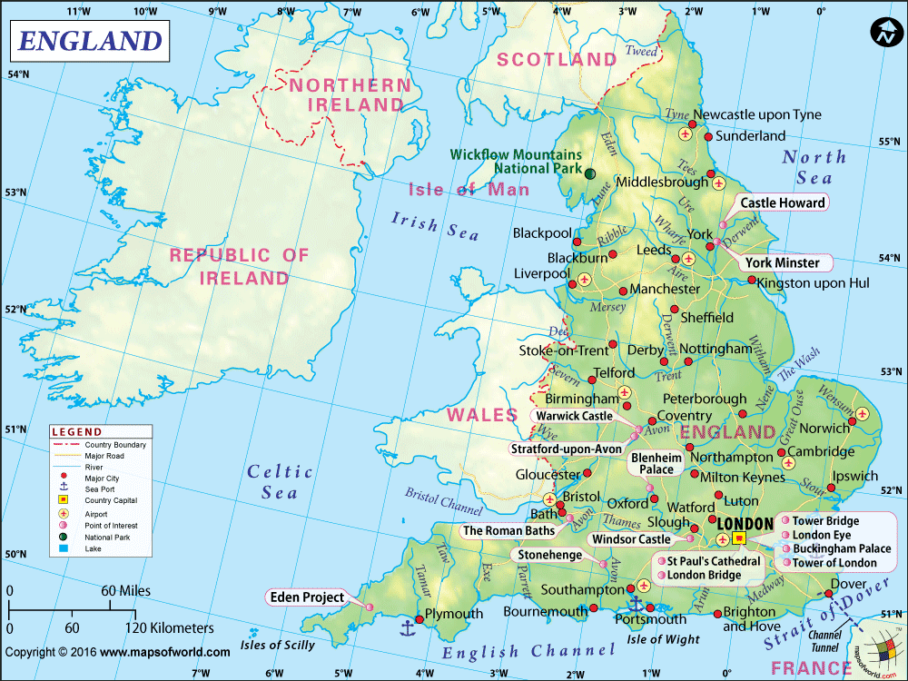 Detail England Map Image Nomer 18