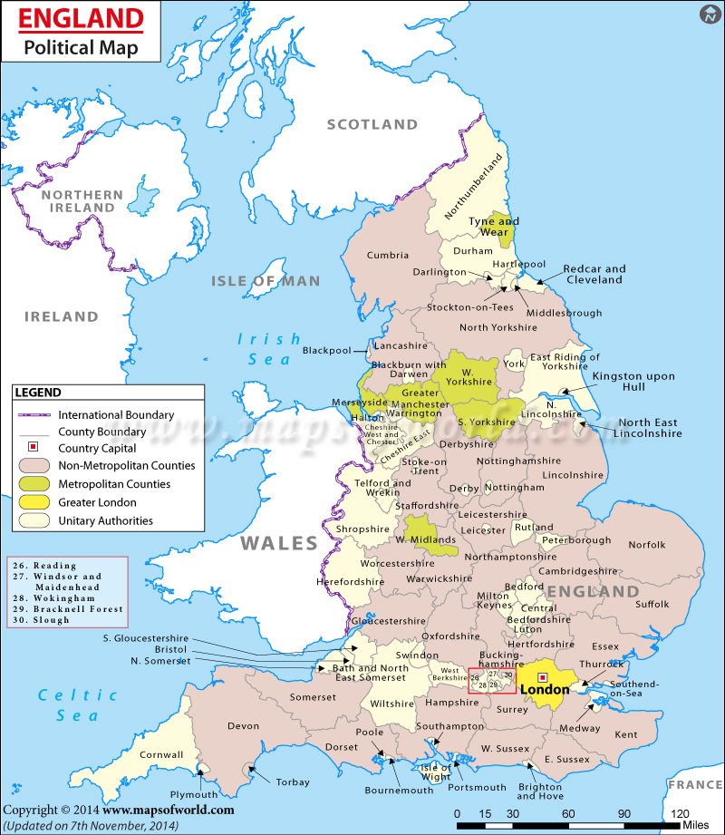Detail England Map Image Nomer 30