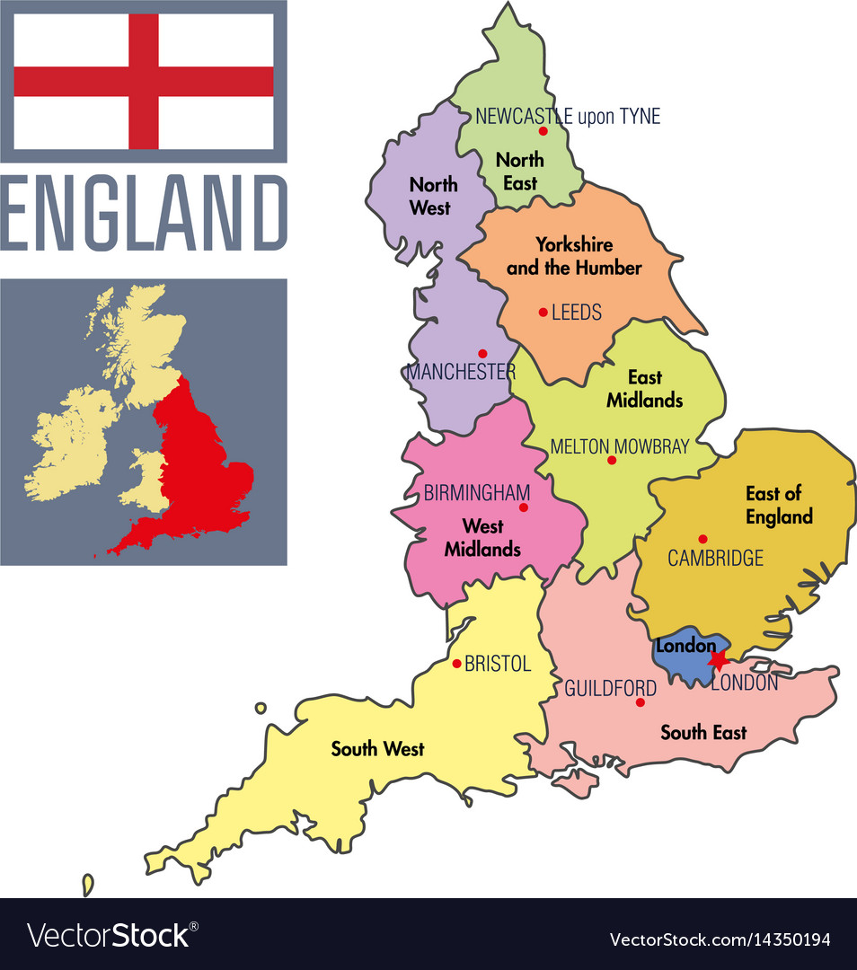 Detail England Map Image Nomer 6