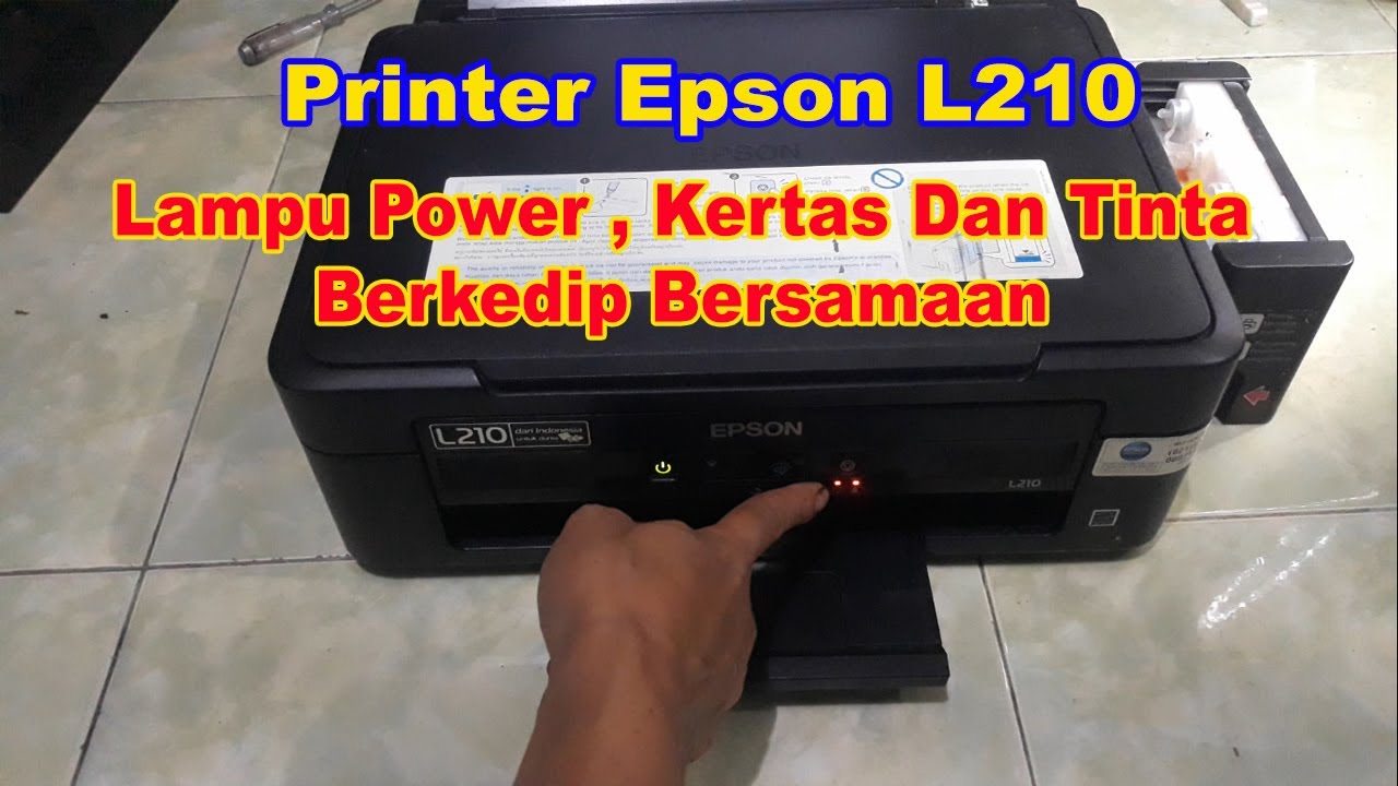 Detail Epson L210 Gambar Tinta Berkedip Nomer 10