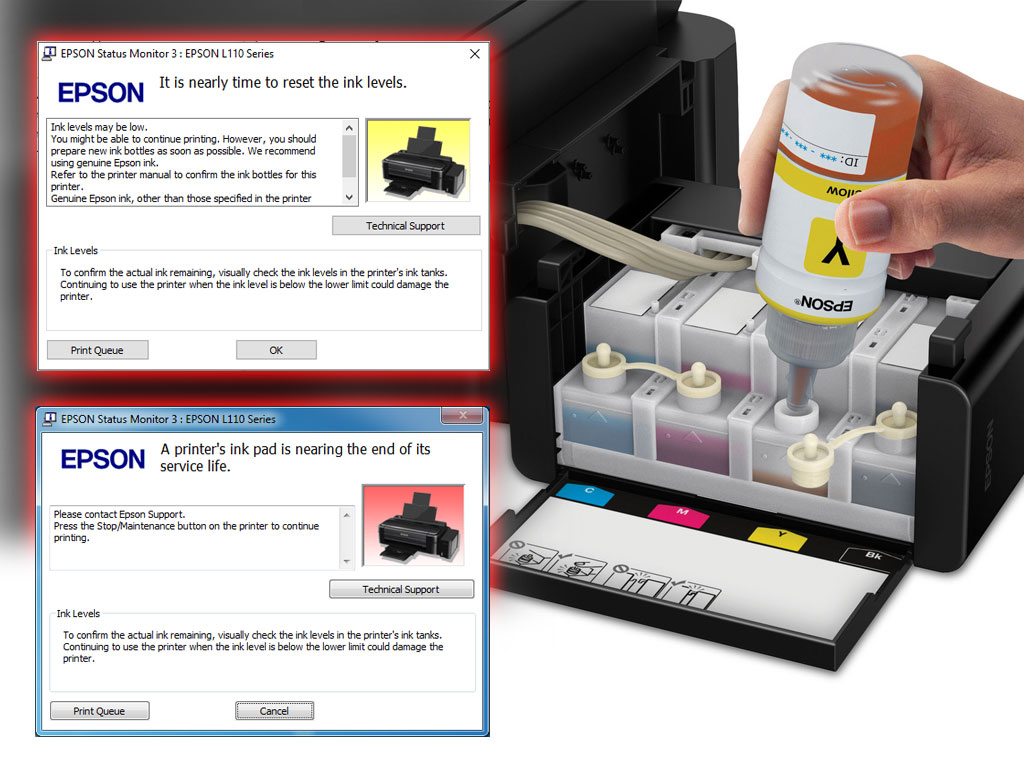 Detail Epson L210 Gambar Tinta Berkedip Nomer 27