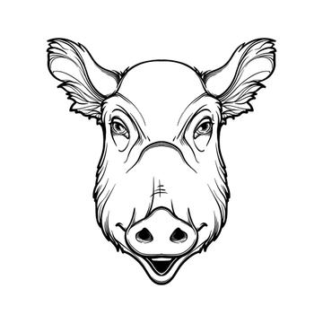 Detail Schweinekopf Zeichnen Nomer 5