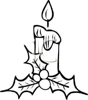Detail Christmas Candle Drawing Images Nomer 9
