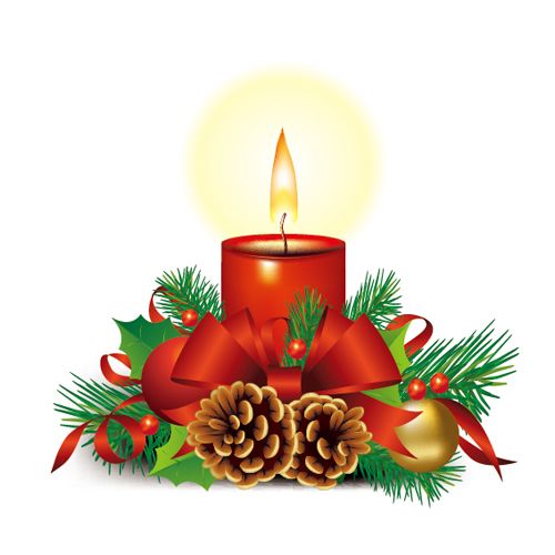 Detail Christmas Candle Drawing Images Nomer 24