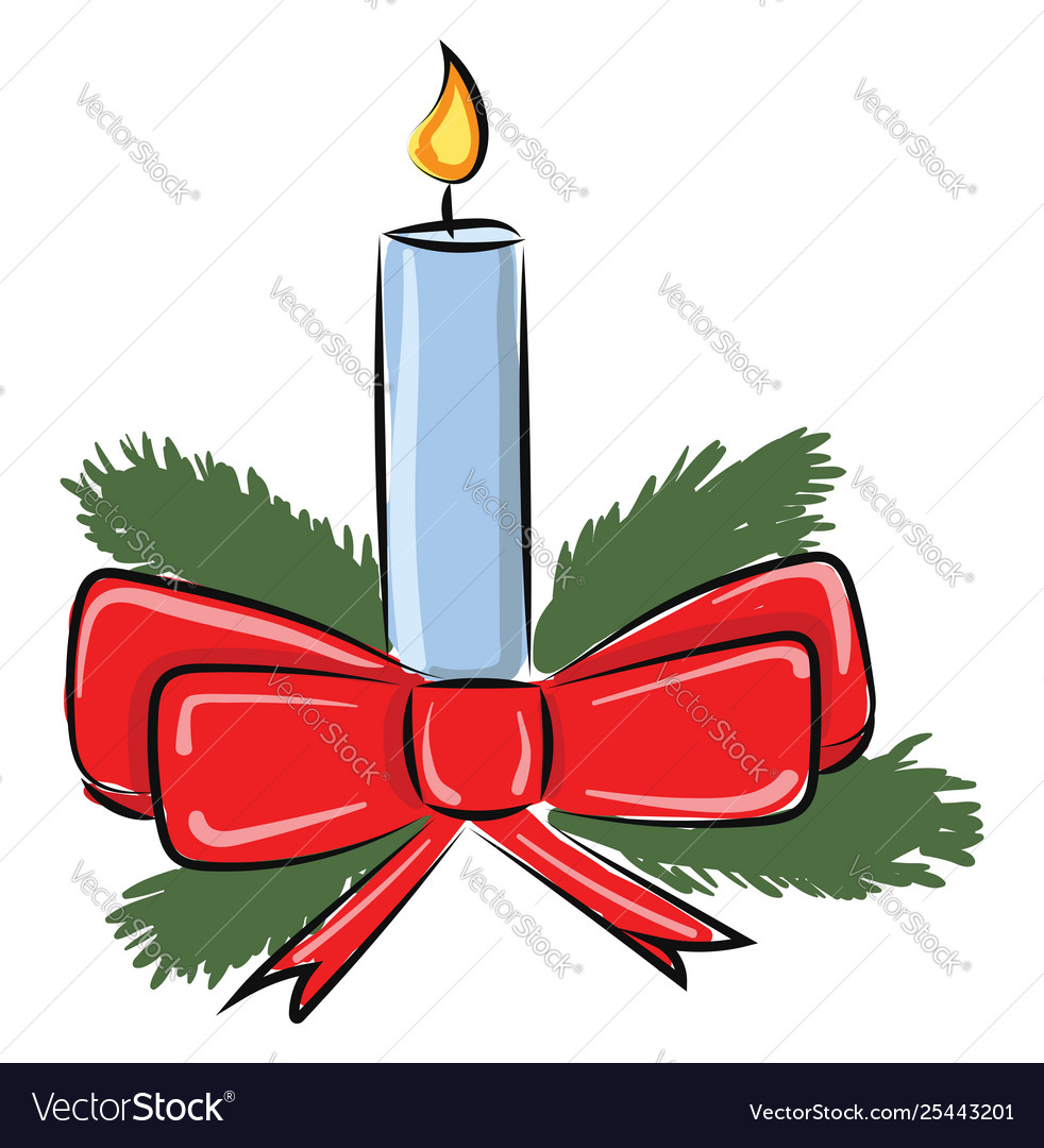 Detail Christmas Candle Drawing Images Nomer 5