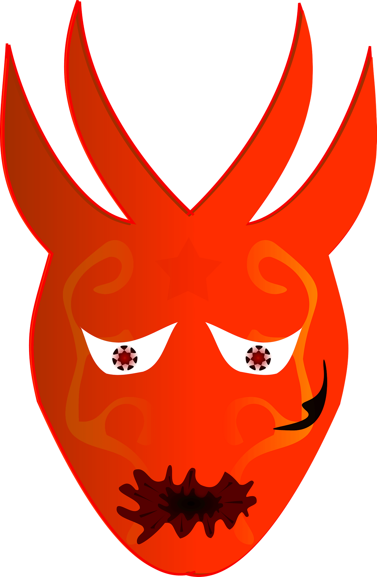 Detail Devil Mask Nomer 12