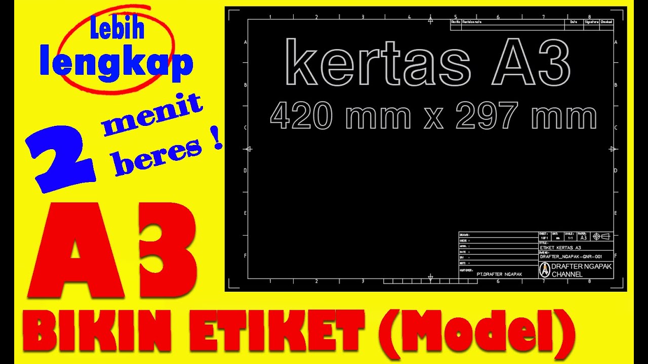 Detail Etiket Gambar A3 Nomer 30