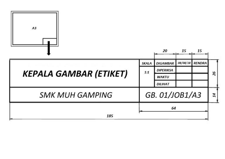 Detail Etiket Gambar A3 Nomer 8