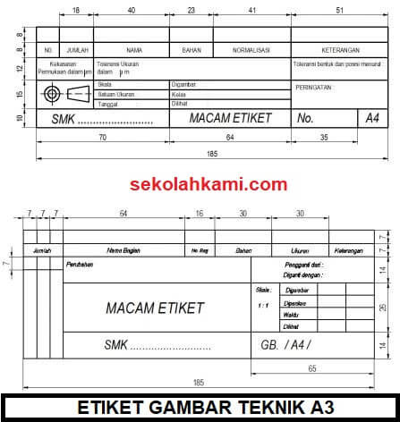 Detail Etiket Gambar A4 Nomer 17