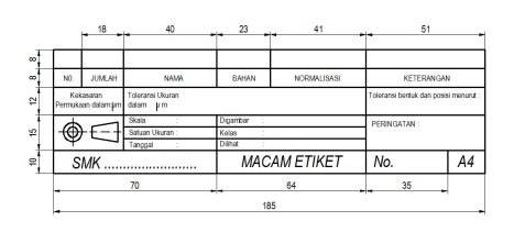 Detail Etiket Gambar A4 Nomer 24