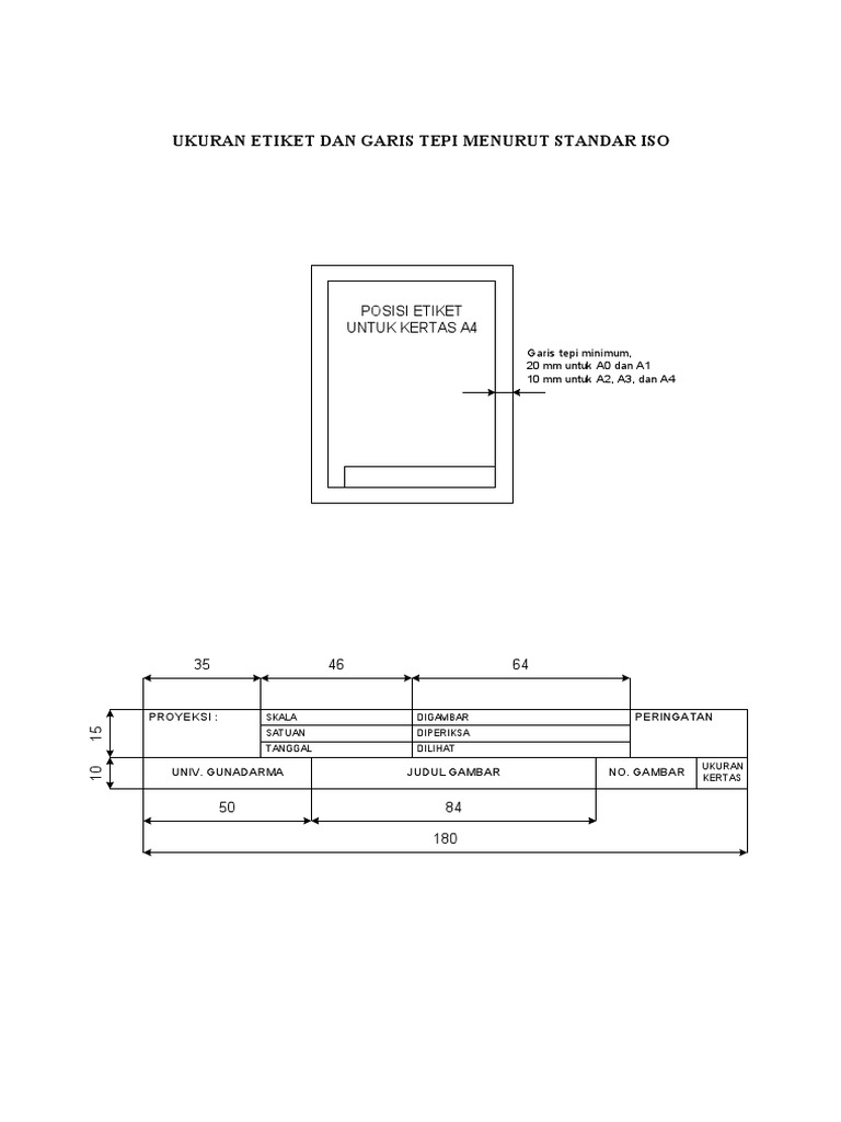 Detail Etiket Gambar A4 Nomer 45