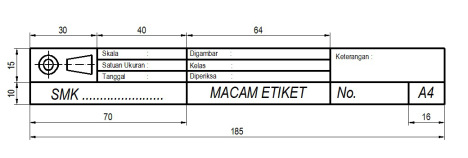 Detail Etiket Gambar Teknik Nomer 8