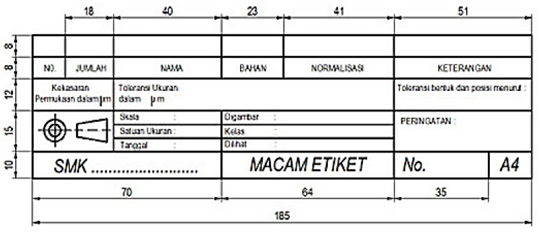 Detail Etiket Gambar Teknik Smk Nomer 4